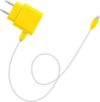 зарядка (для телефона) жёлтая Asset 1.png