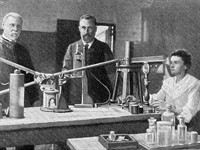 shutterstock_1309034650_Mr and Mrs Curie in their laboratory_Pjērs un Marija Kirī savā laboratorijā.jpg