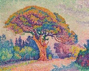 WIKI_20260513_Paul_Signac,_1909,_The_Pine_Tree_at_Saint_Tropez,_oil_on_canvas,_72_x_92_cm,_Pushkin_Museum,_Moscow.jpg