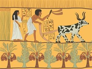 shutterstock_1723830598_ancient egypt plough_arkls senajā Ēģiptē.jpg
