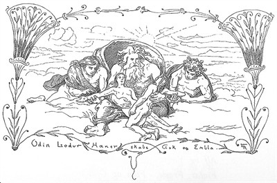 WIKI_20062026_Odin,_Lodur,_Hoenir_skabe_Ask_og_Embla_by_Frølich.jpg